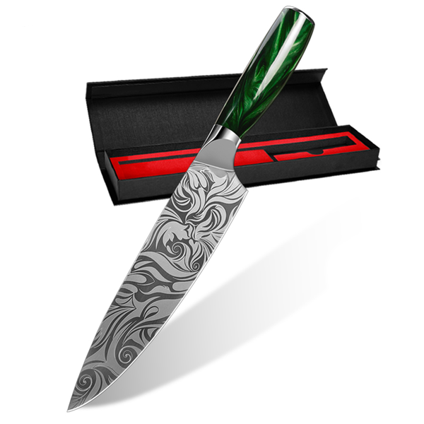 Rose Pattern Chef’s Knife